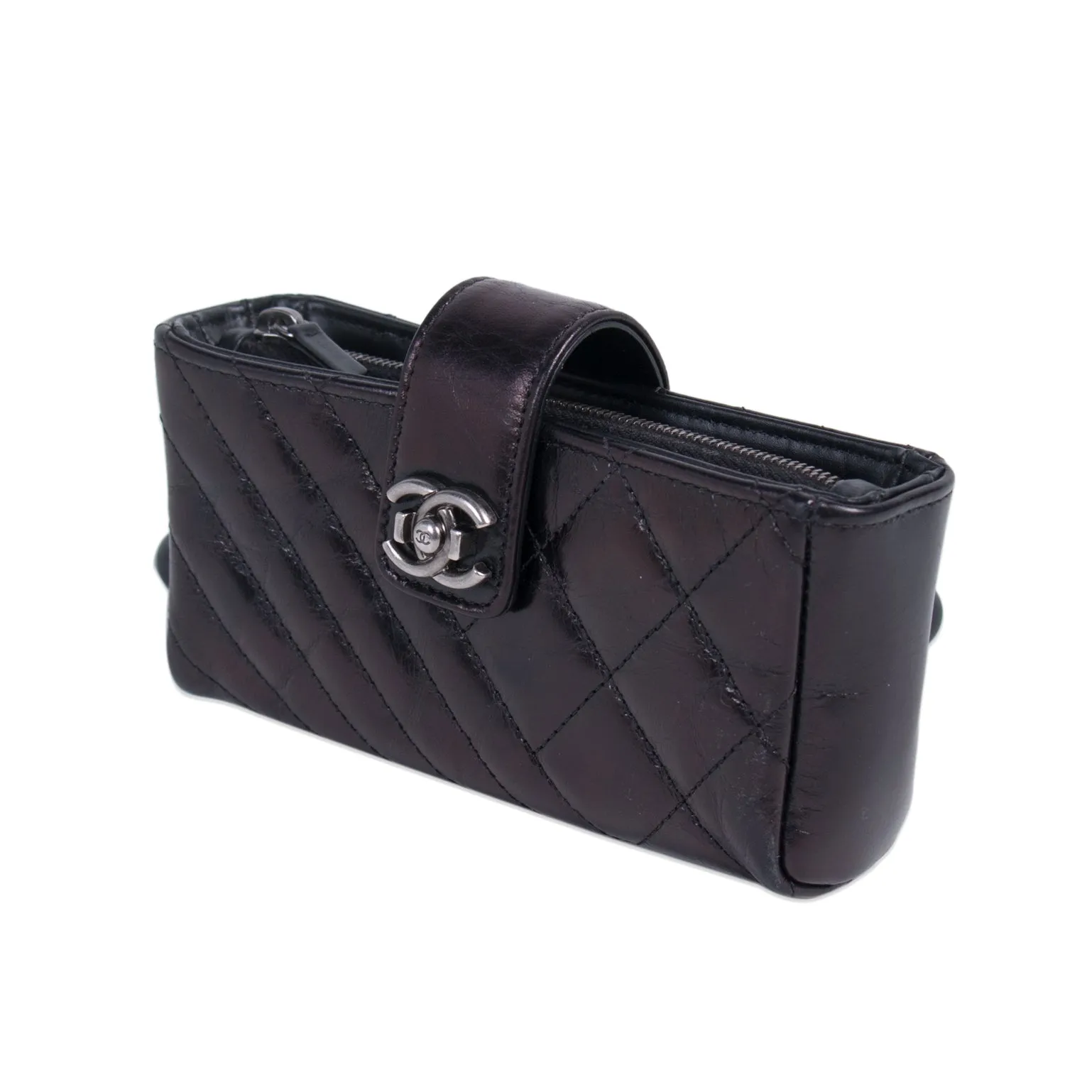 Chanel Quilted Leather O-Phone Holder