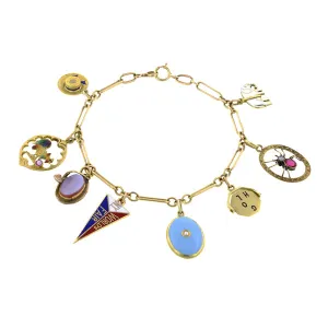 Charm Bracelet with Antique & Vintage Charms
