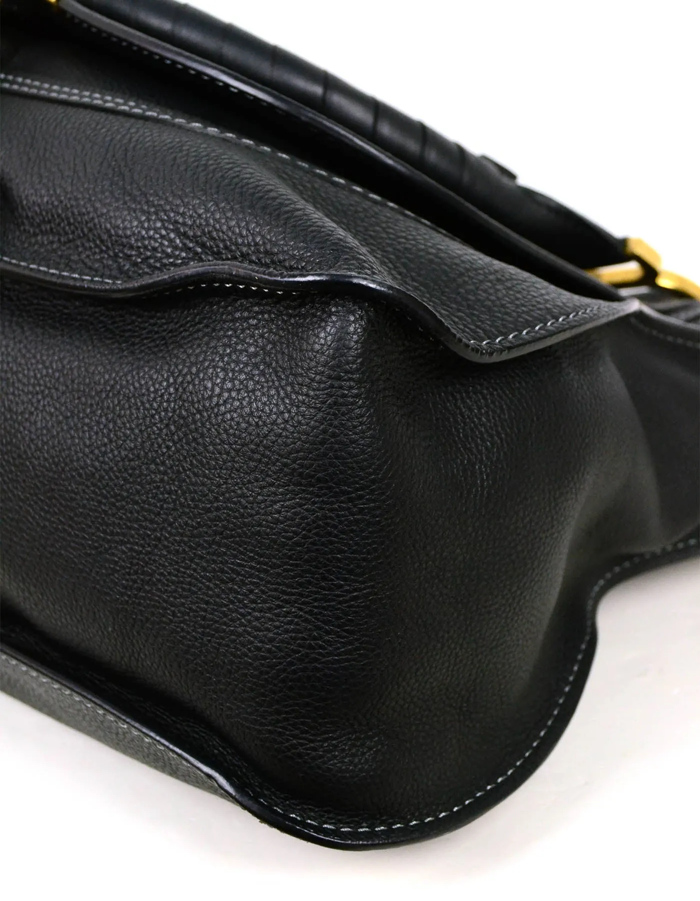 Chloe Black Leather Large Marcie Bag