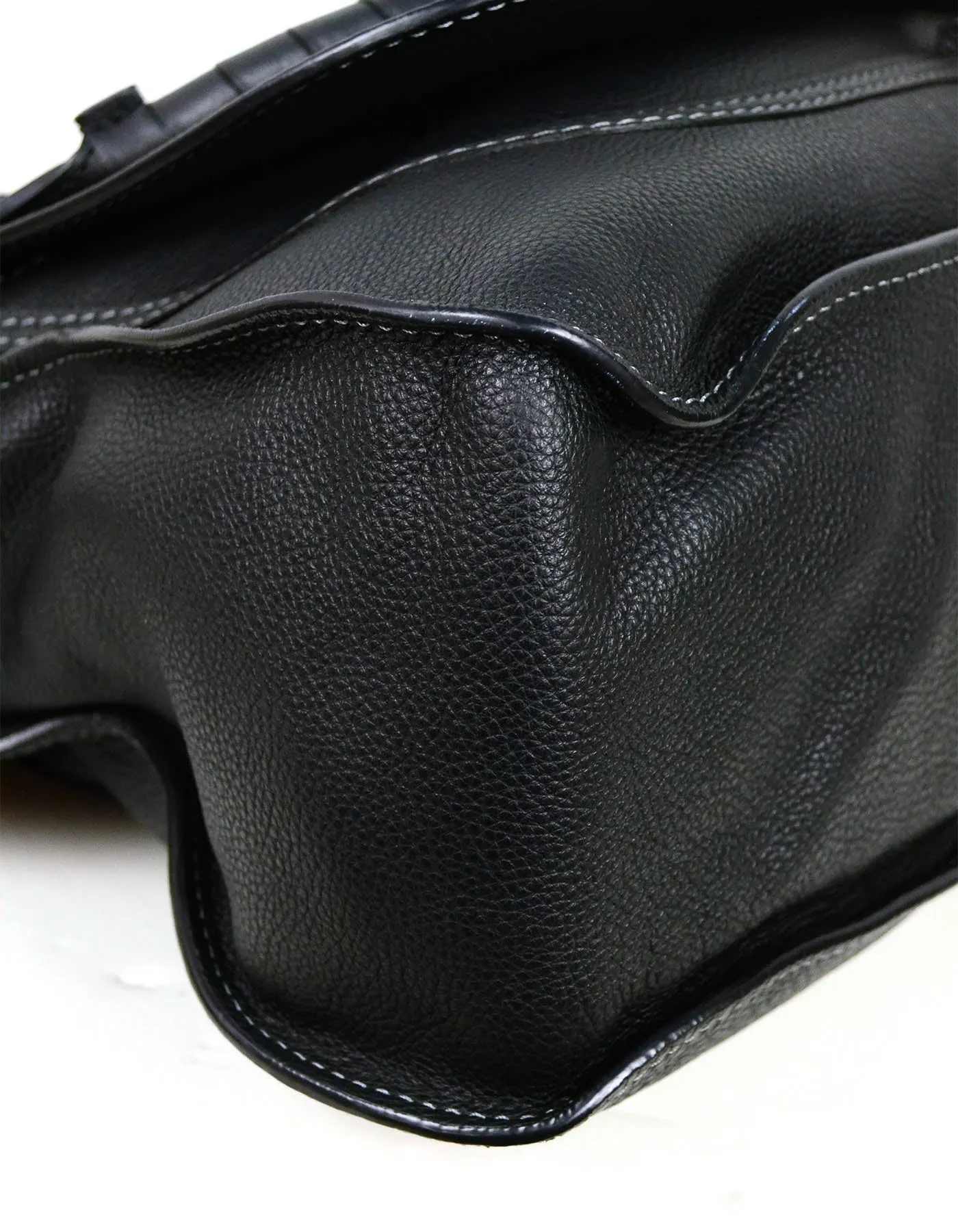 Chloe Black Leather Large Marcie Bag