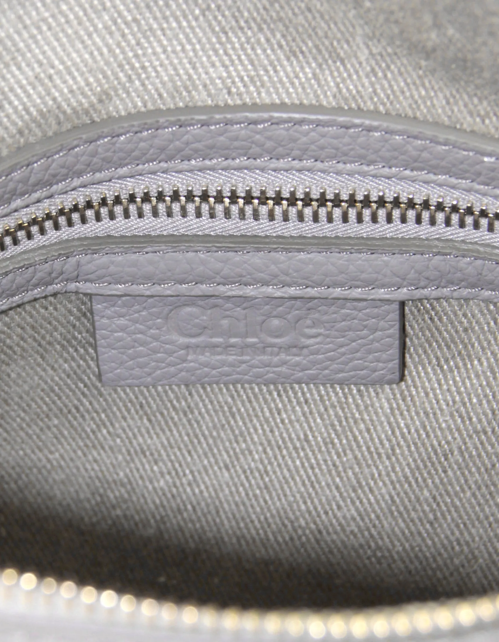 Chloe Cashmere Grey Leather Small Marcie Satchel Bag