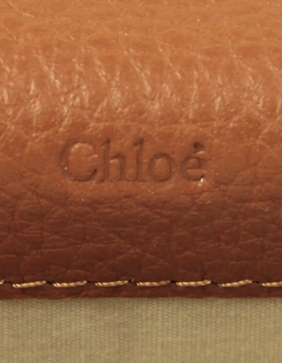Chloe NEW Tan Leather Long Marcie Flap Wallet