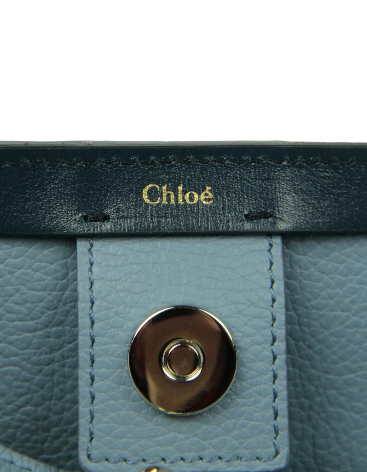 Chloe Shady Cobalt Blue Calfskin Leather Sense Tote Bag
