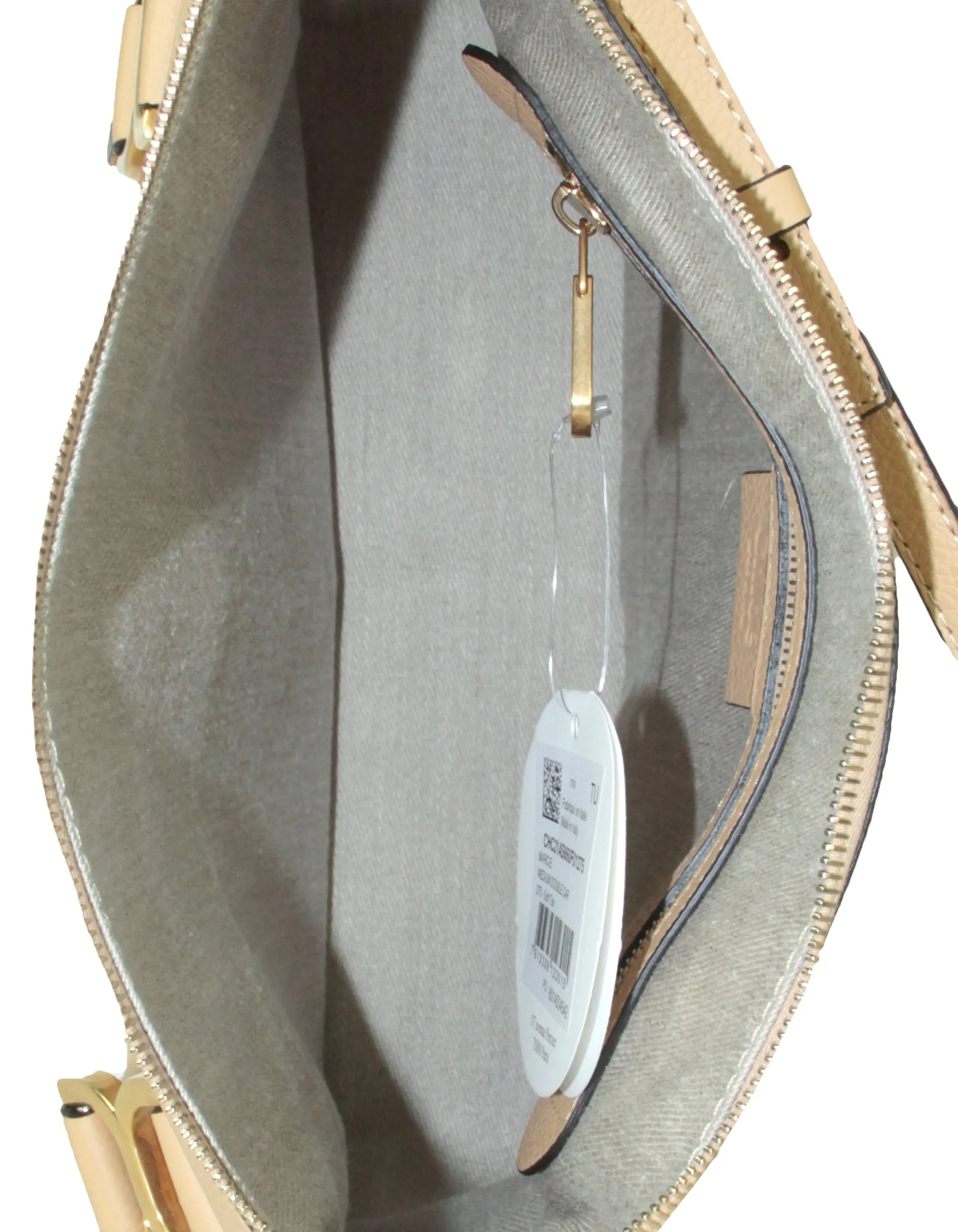 Chloe Soft Tan Leather Medium Marcie Satchel Bag