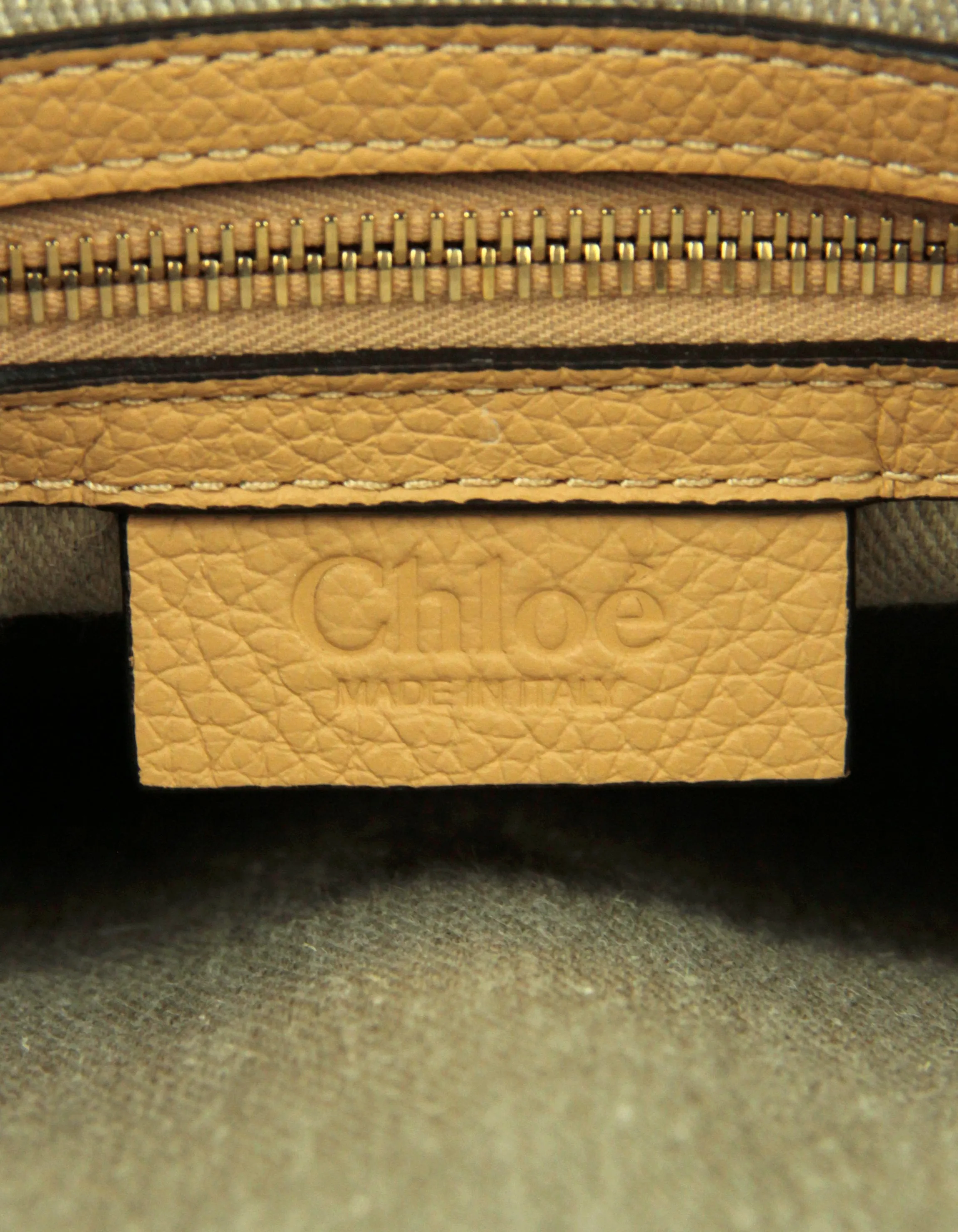 Chloe Soft Tan Leather Medium Marcie Satchel Bag