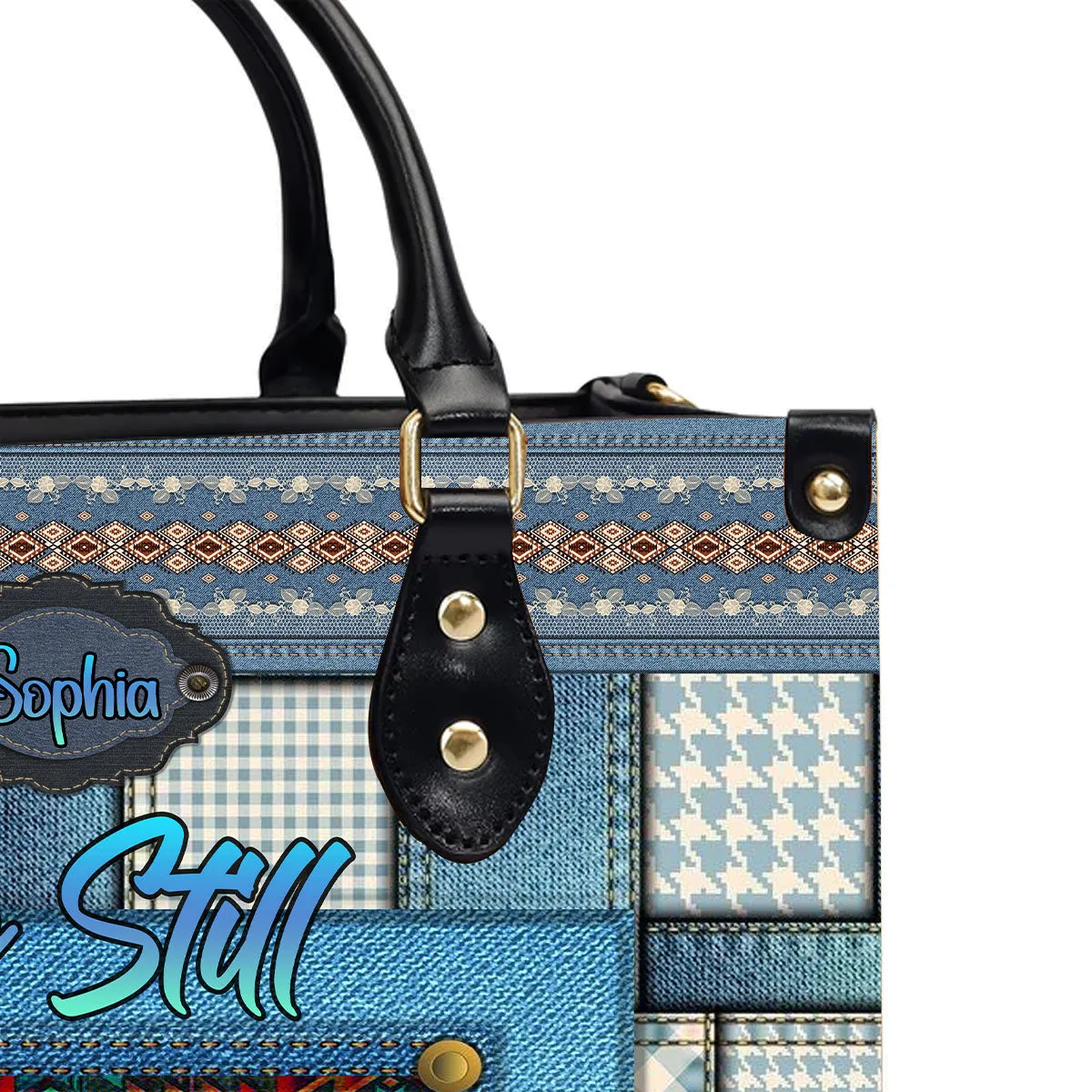 Christianartbag Handbags, Vintage hand-woven southwest lacing design, Personalized Bags, Gifts for Women, Christmas Gift, CABLTB01080923.