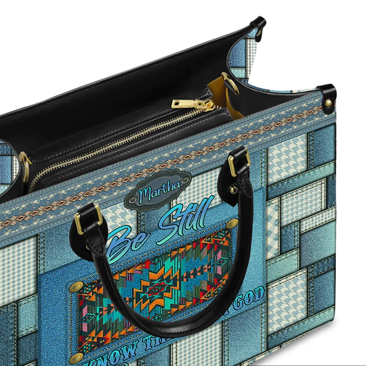 Christianartbag Handbags, Vintage hand-woven southwest lacing design, Personalized Bags, Gifts for Women, Christmas Gift, CABLTB01080923.