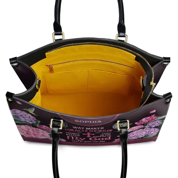 Christianartbag Handbags, Way Maker Miracle Worker Hummingbird, Handbag Design, Monogram Leather Handbag, Gifts for Women, CABLTB02271223.
