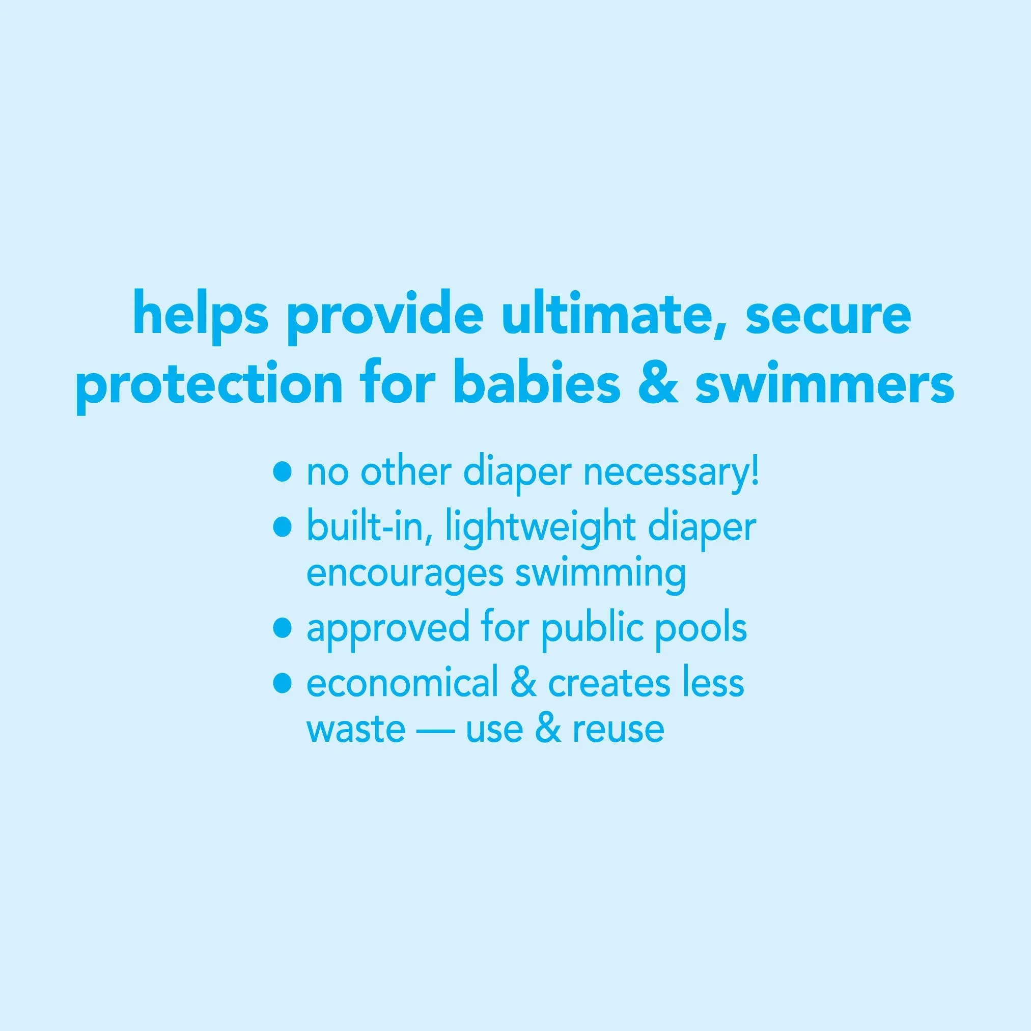 Color Block Trunks With Built-In Reusable Absorbent Swim Diaper in Royal/Light Blue (Min. of 2, multiples of 2)