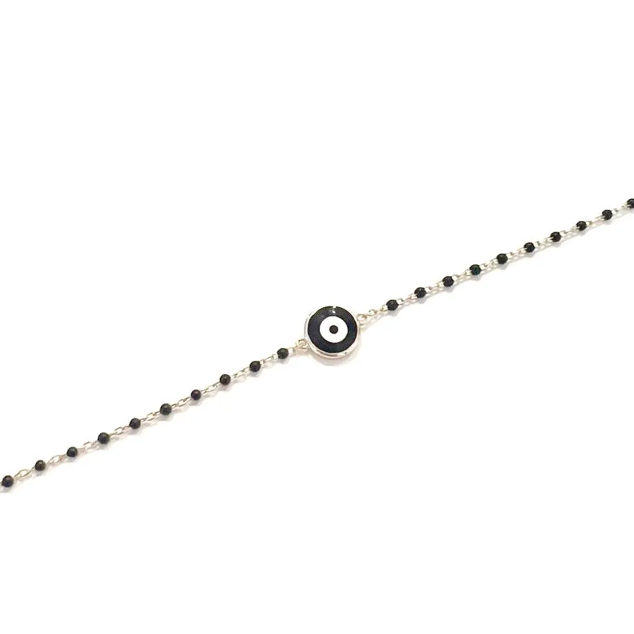 Color Mini Enamel Eye Bracelet