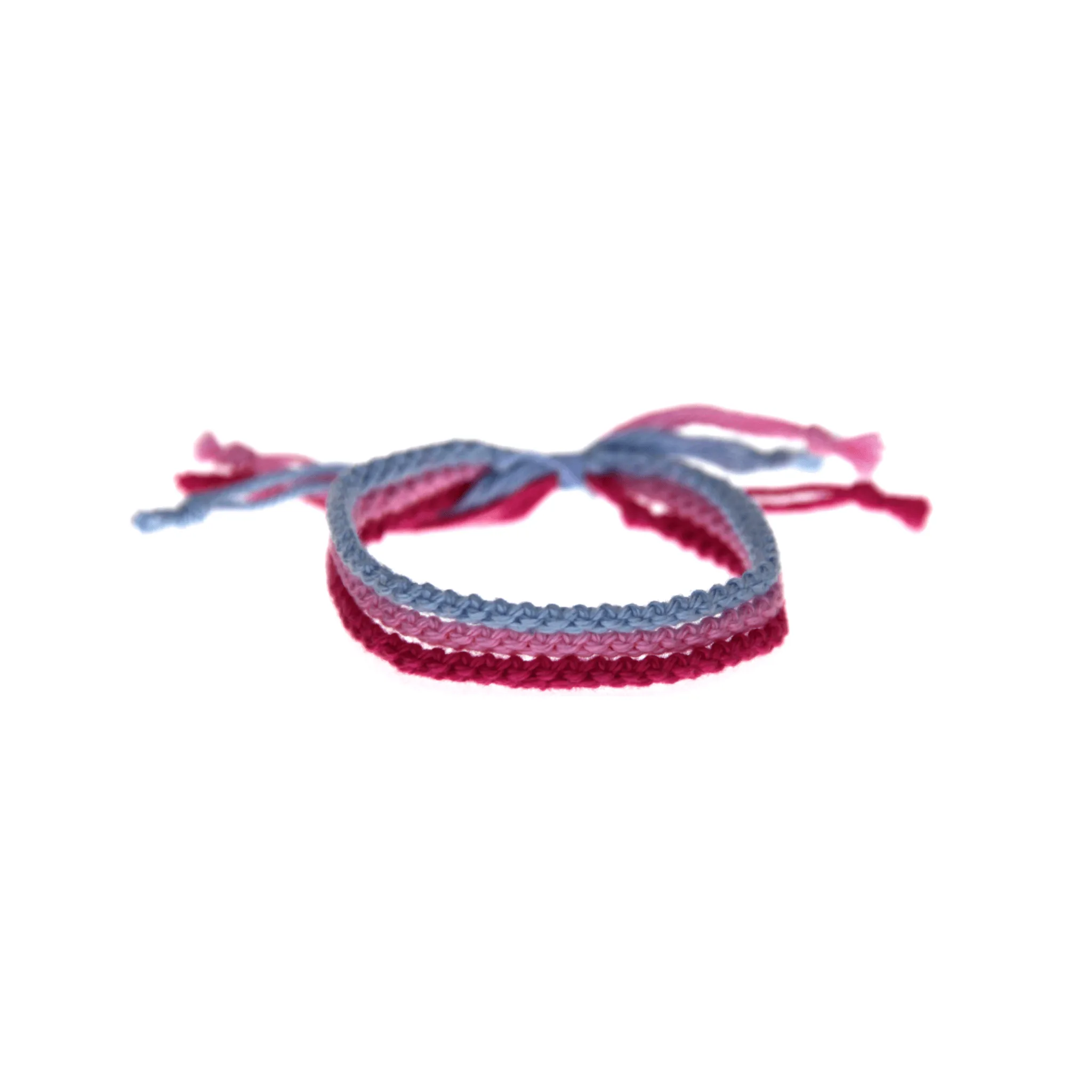 Crafty Plain Friendship Bracelet Trio Set