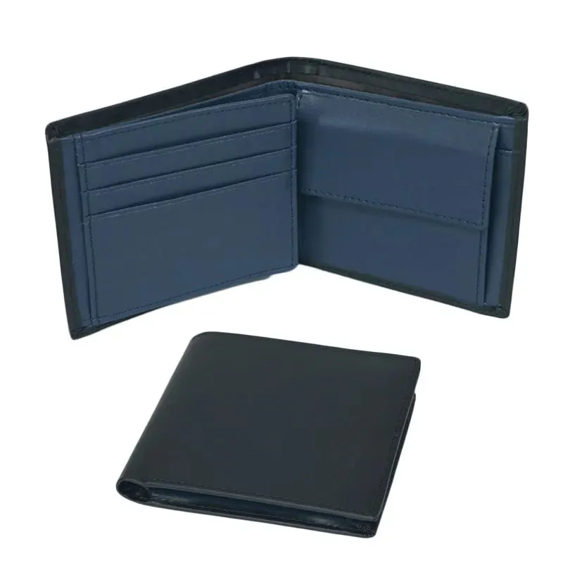 Custom Name RFID Trifold Leather Wallet