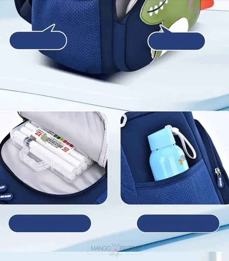 Cute Cartoon Dinosaur Backpack For Kids