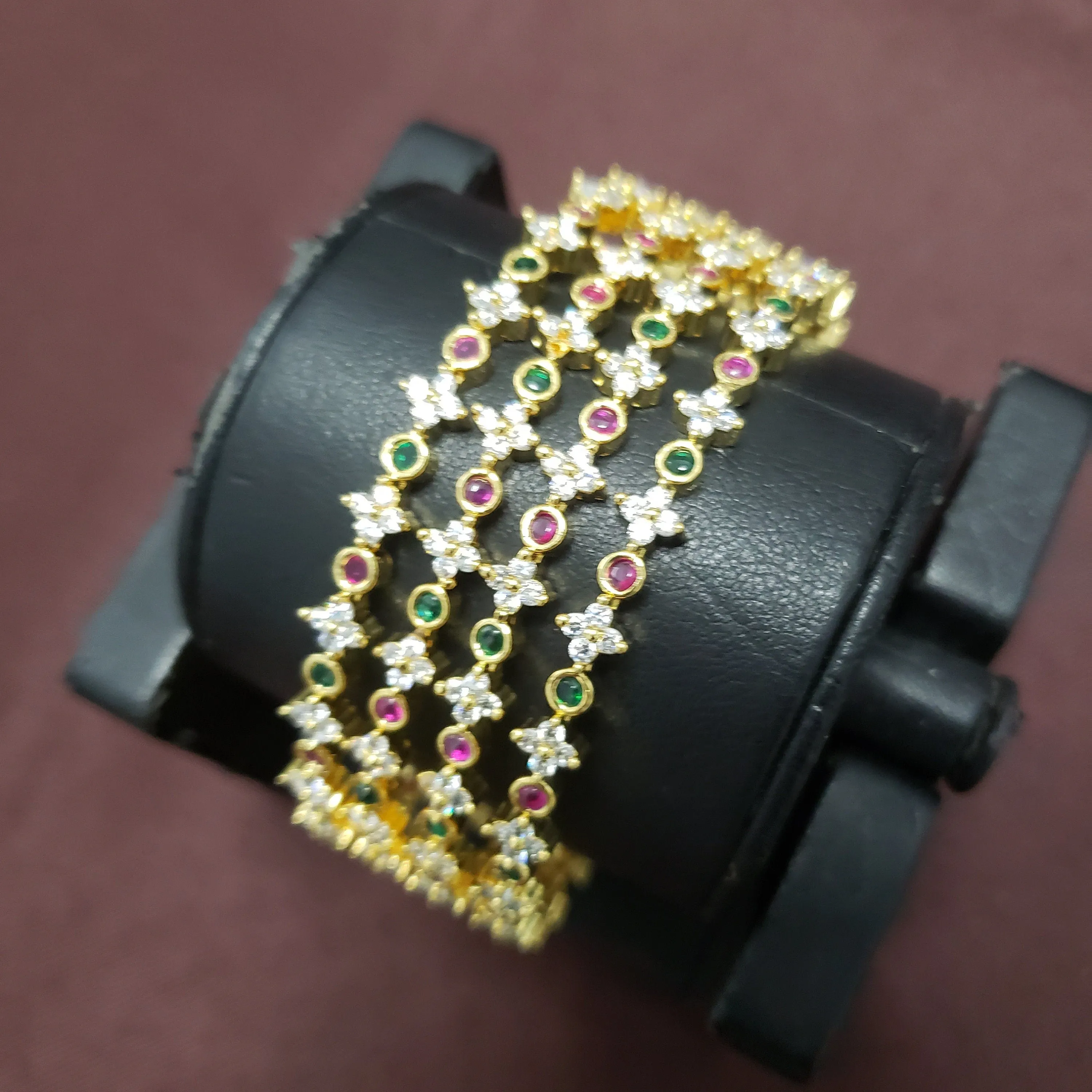 cz 4 Bangles set