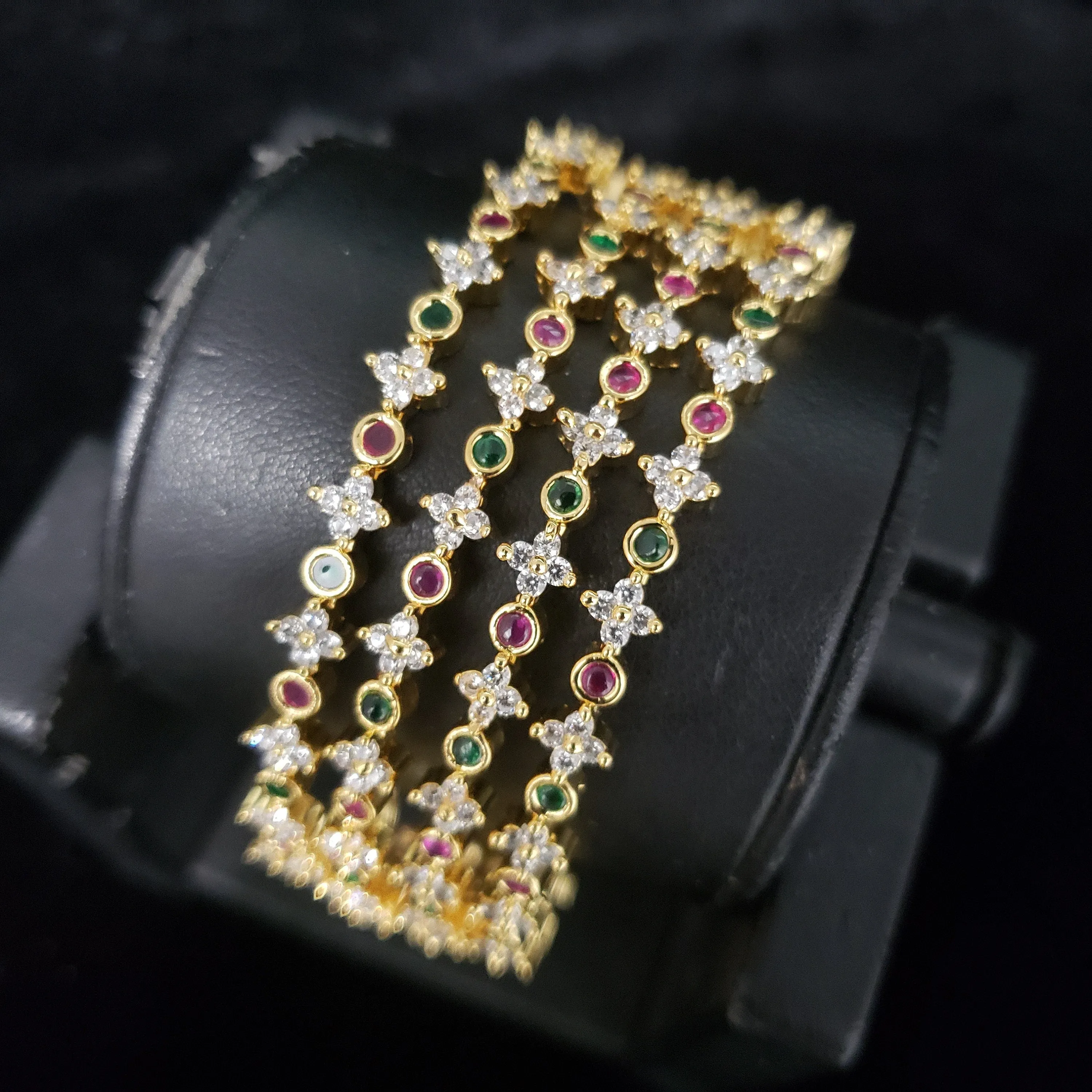 cz 4 Bangles set
