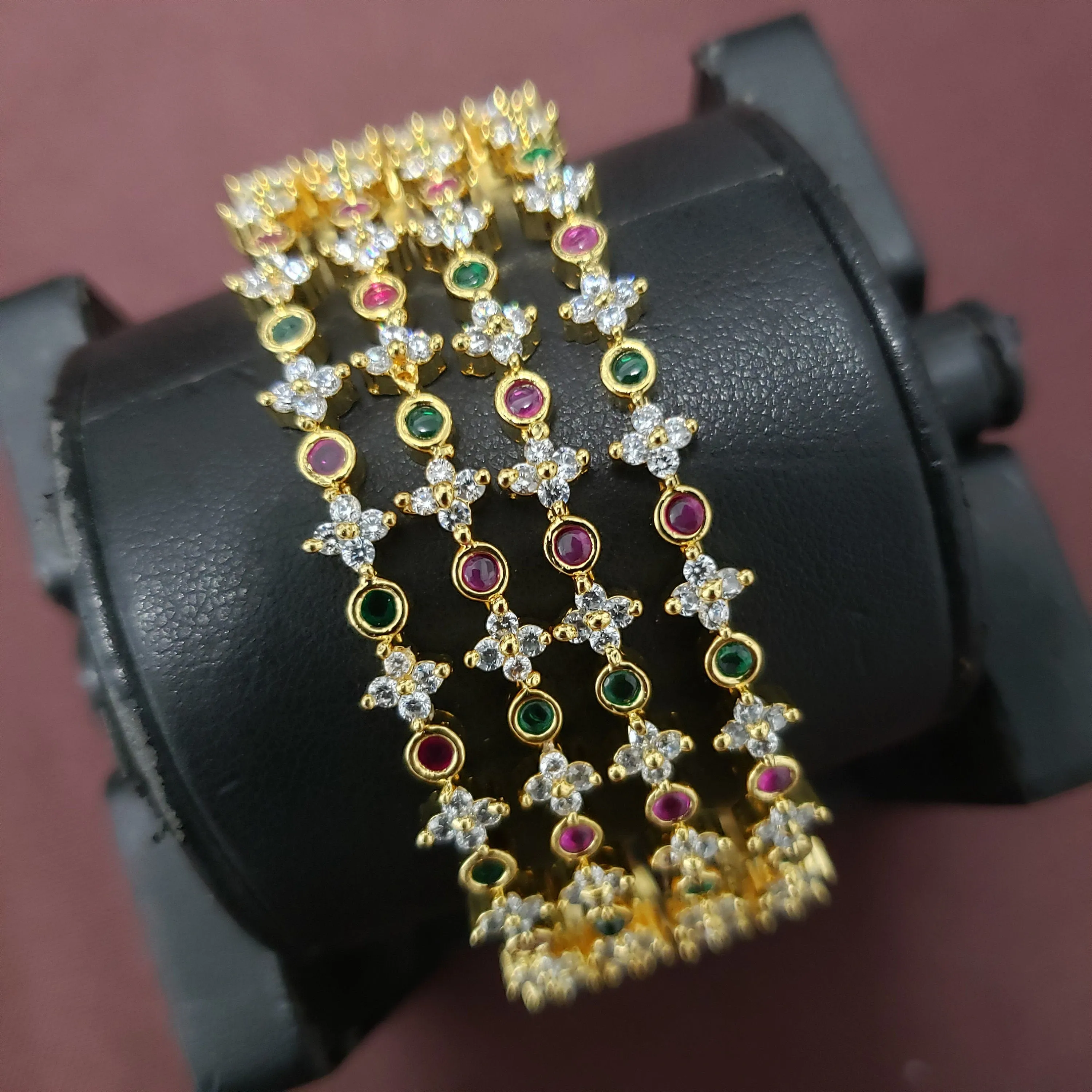 cz 4 Bangles set