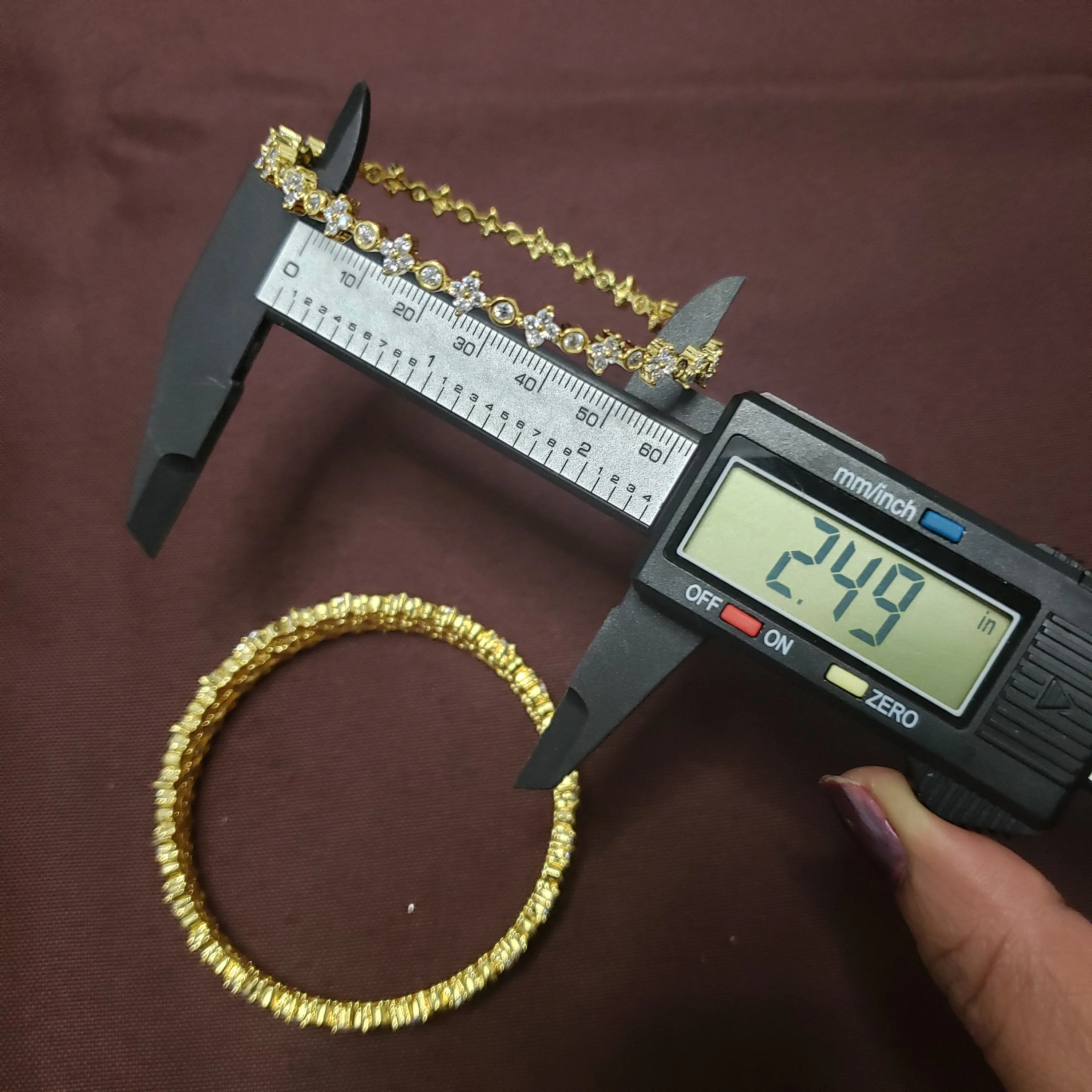 cz 4 Bangles set
