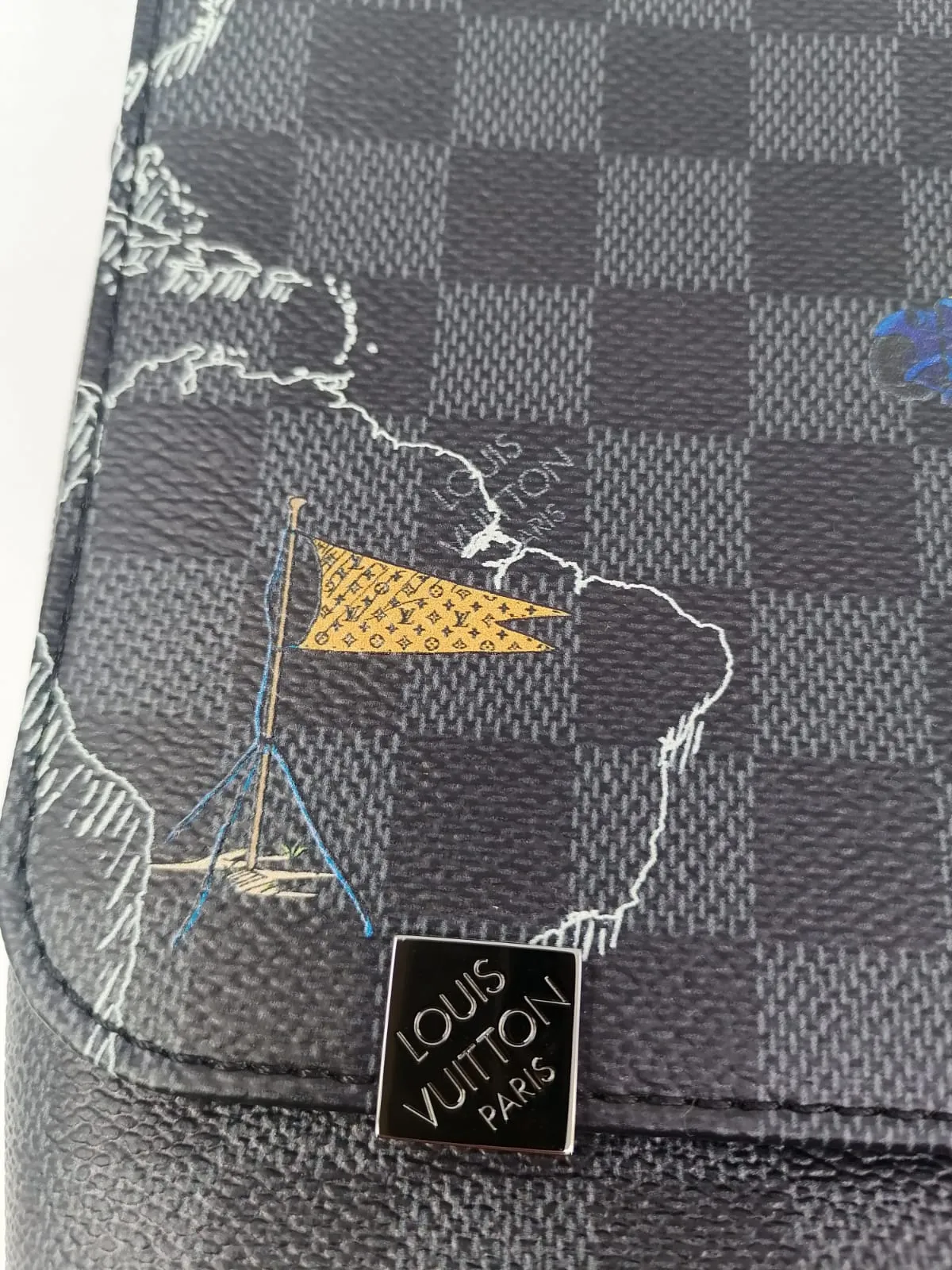Damier Graphite World Map District PM Messenger Bag
