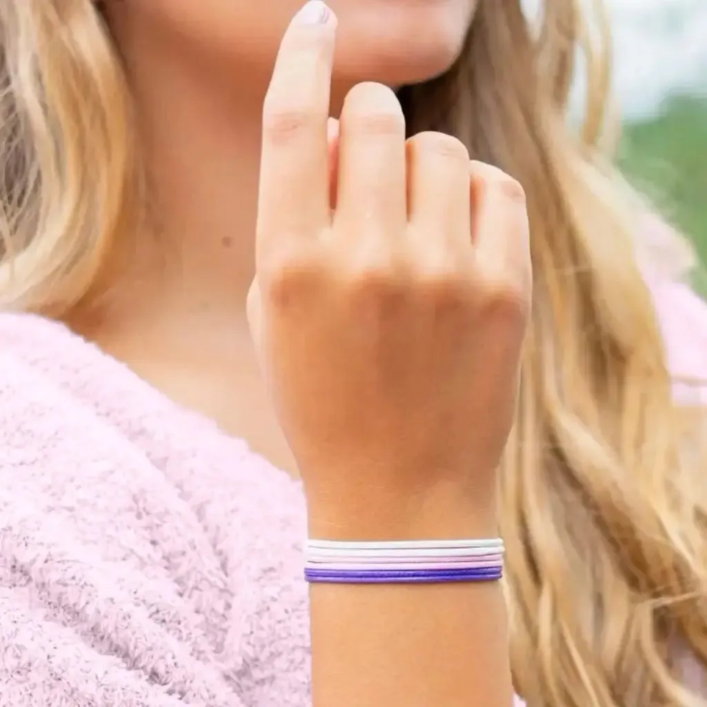 Dreamy Horizon - Purple, Pink & White Bracelet Set