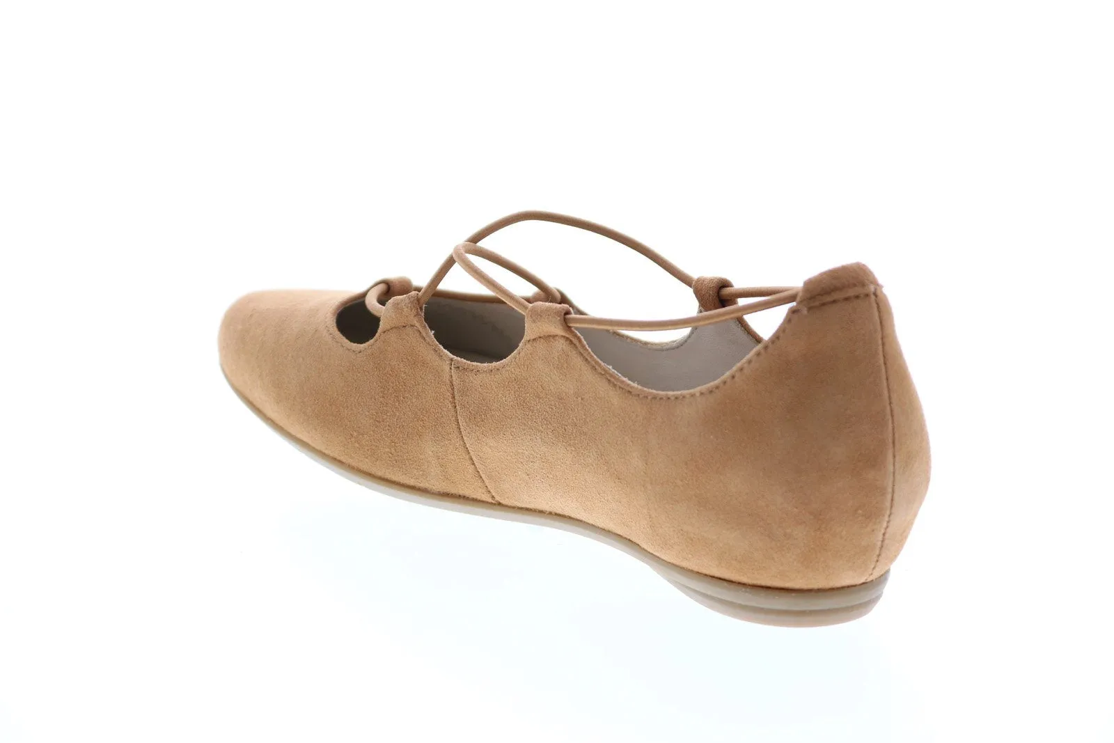Earthies Essen ESSEN PRINTED-CGC Womens Brown Suede Ballet Flats Shoes