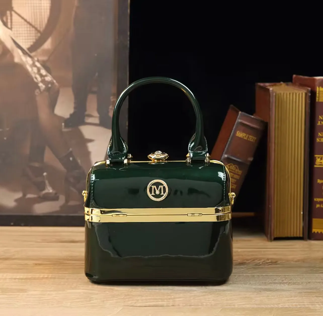 Elegant  Fashion women's Top  Short Handle Satchel Handbags Leather