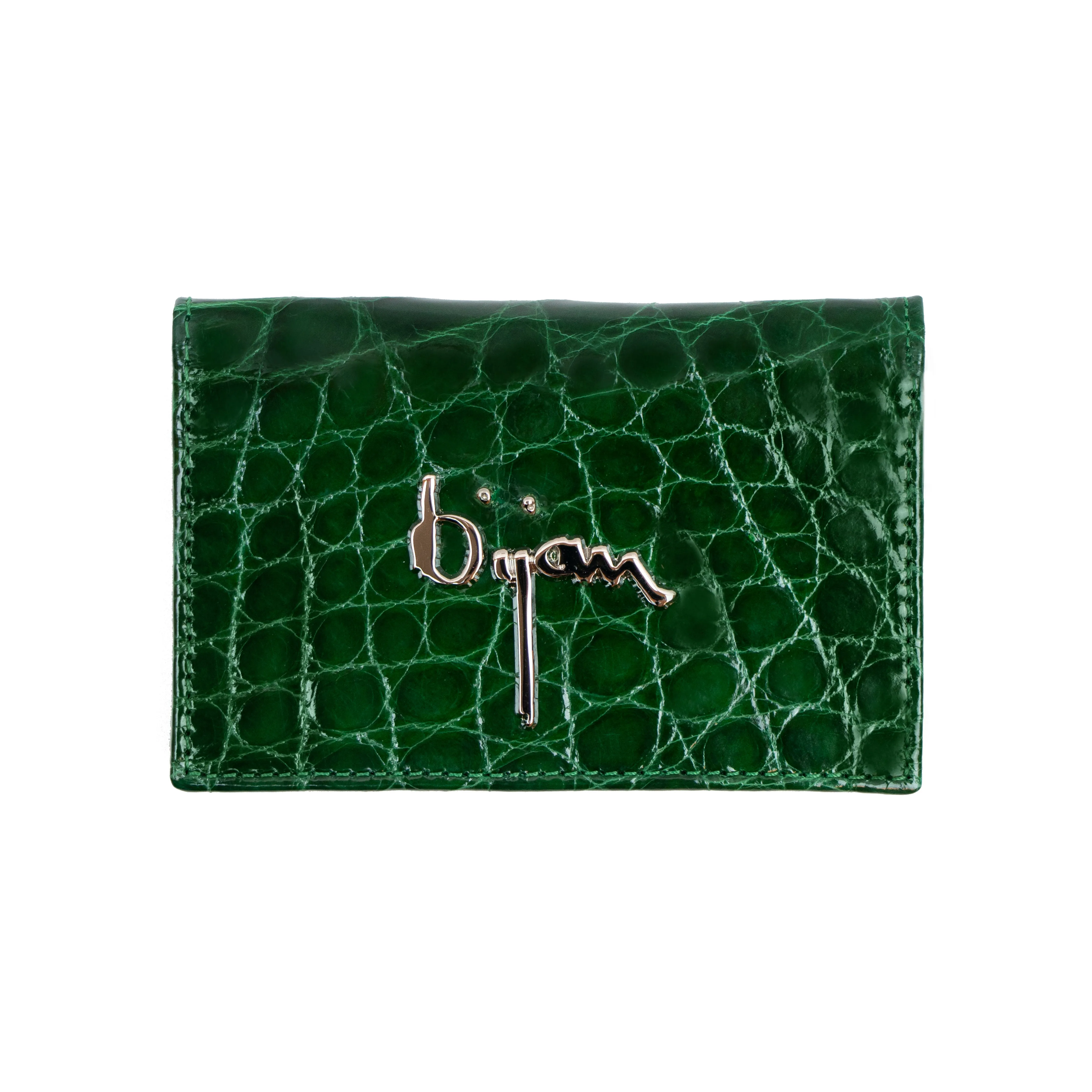Emerald Green Alligator Card Holder