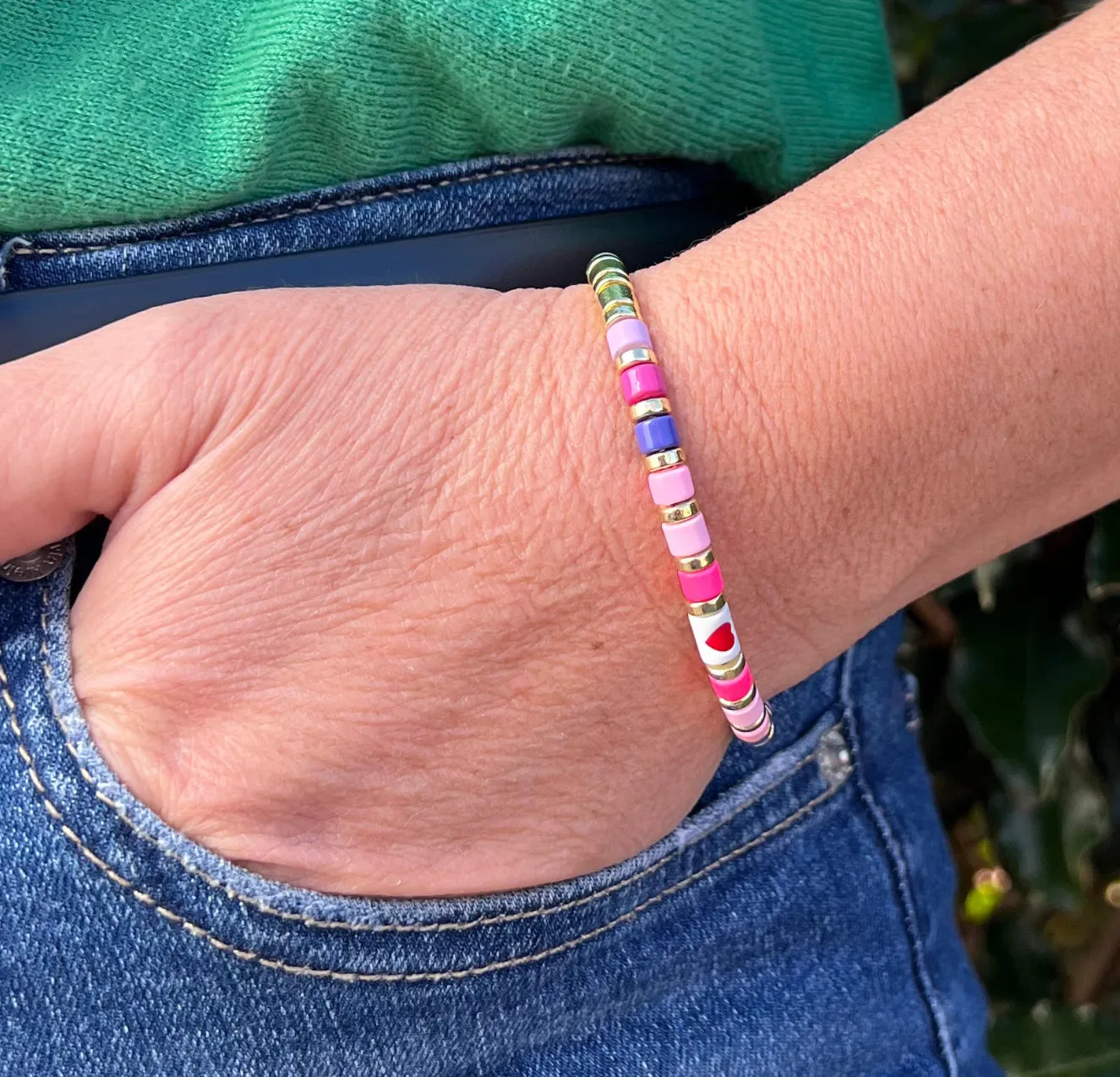 Enamel stacking bracelet by Greenwood Designs
