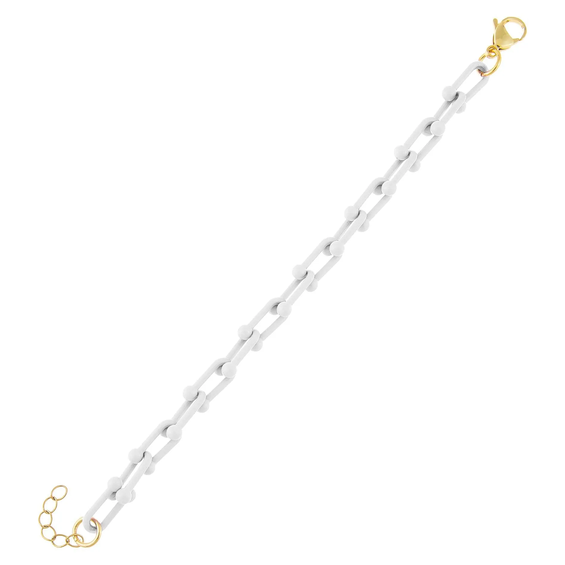 Enamel U Chain Bracelet