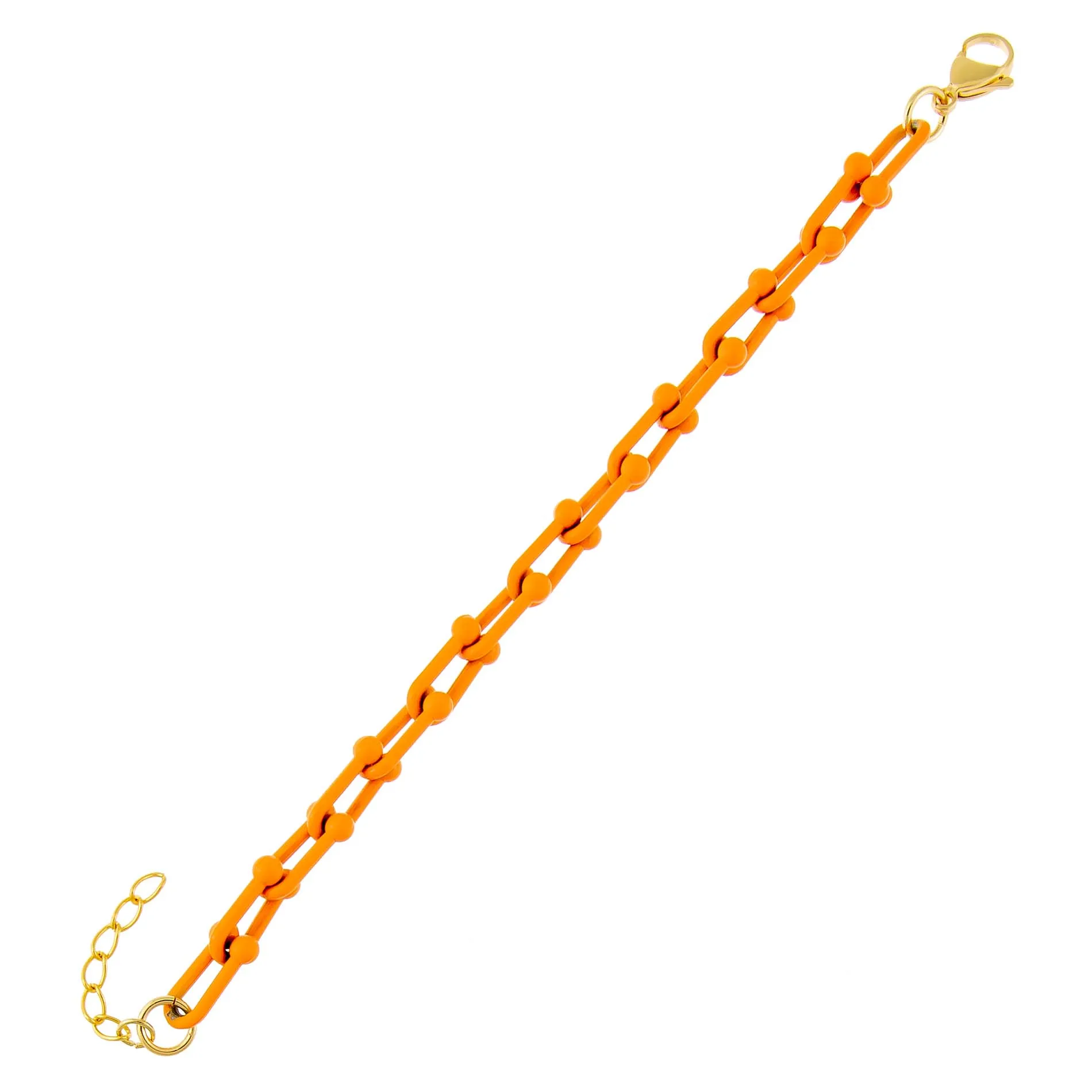 Enamel U Chain Bracelet