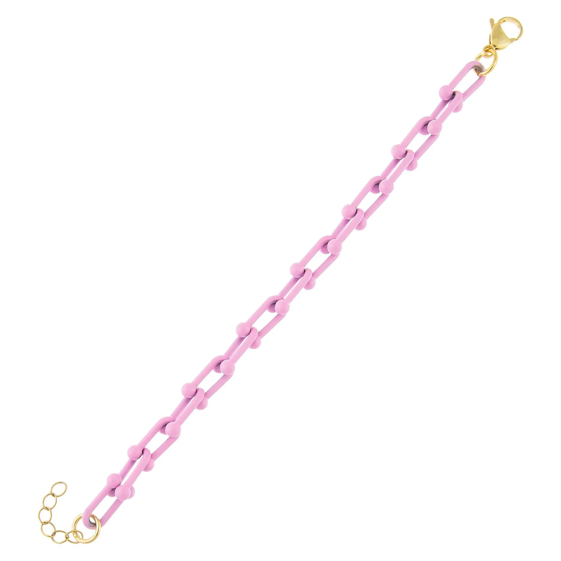 Enamel U Chain Bracelet