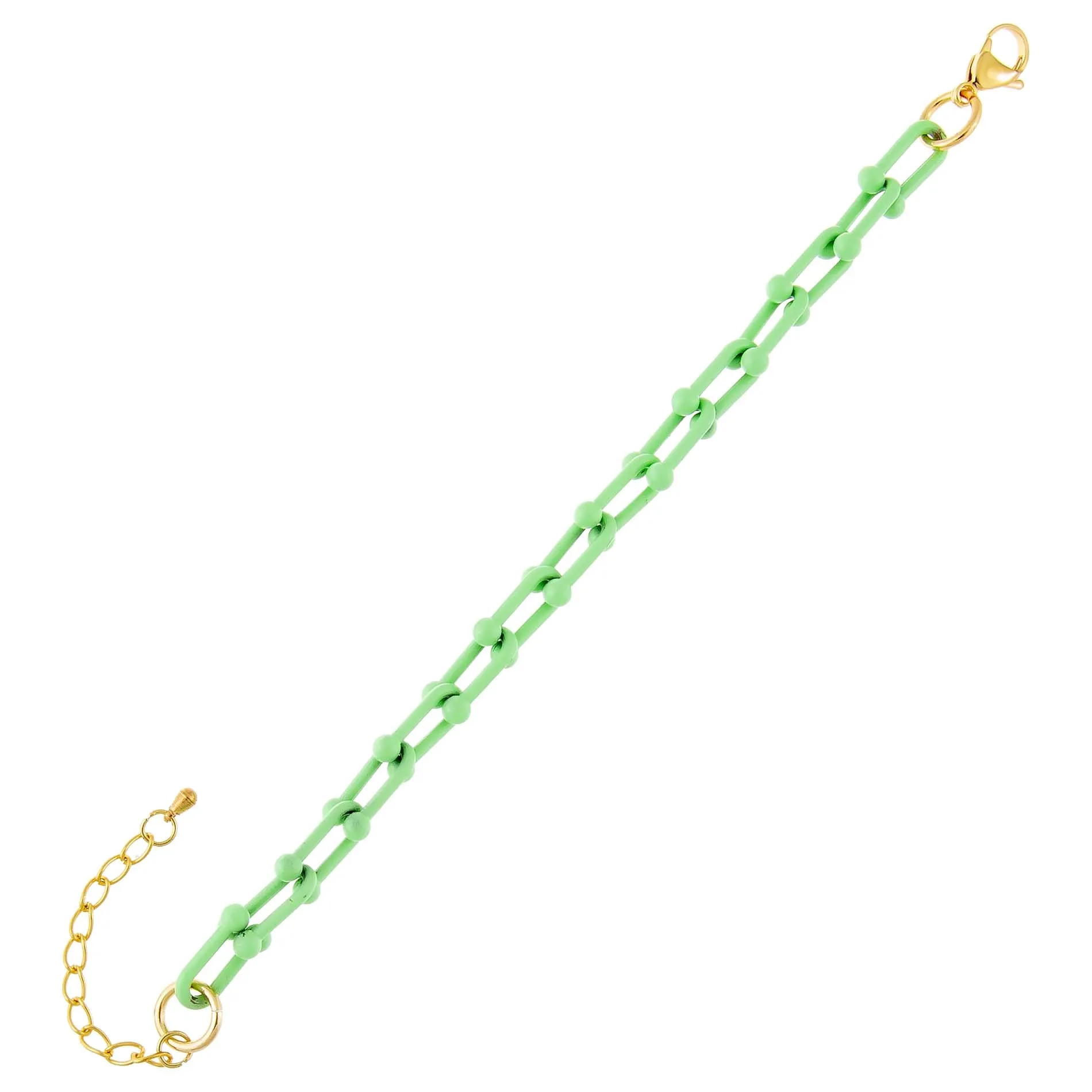 Enamel U Chain Bracelet