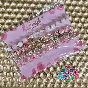 Erimish Bracelet Set - Breast Cancer Awareness
