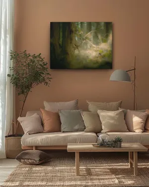 Ethereal forest path modern canvas art
