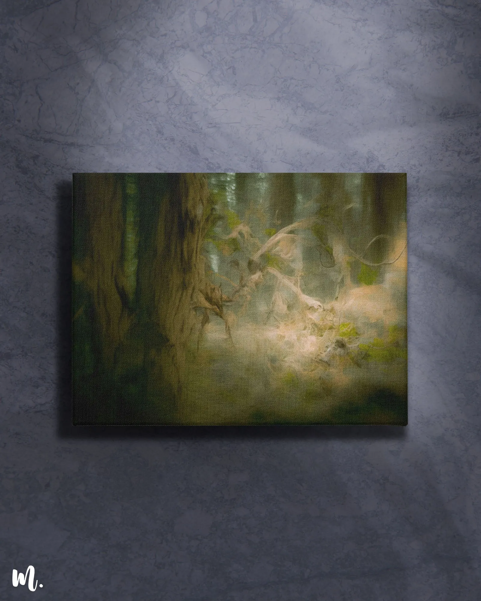 Ethereal forest path modern canvas art