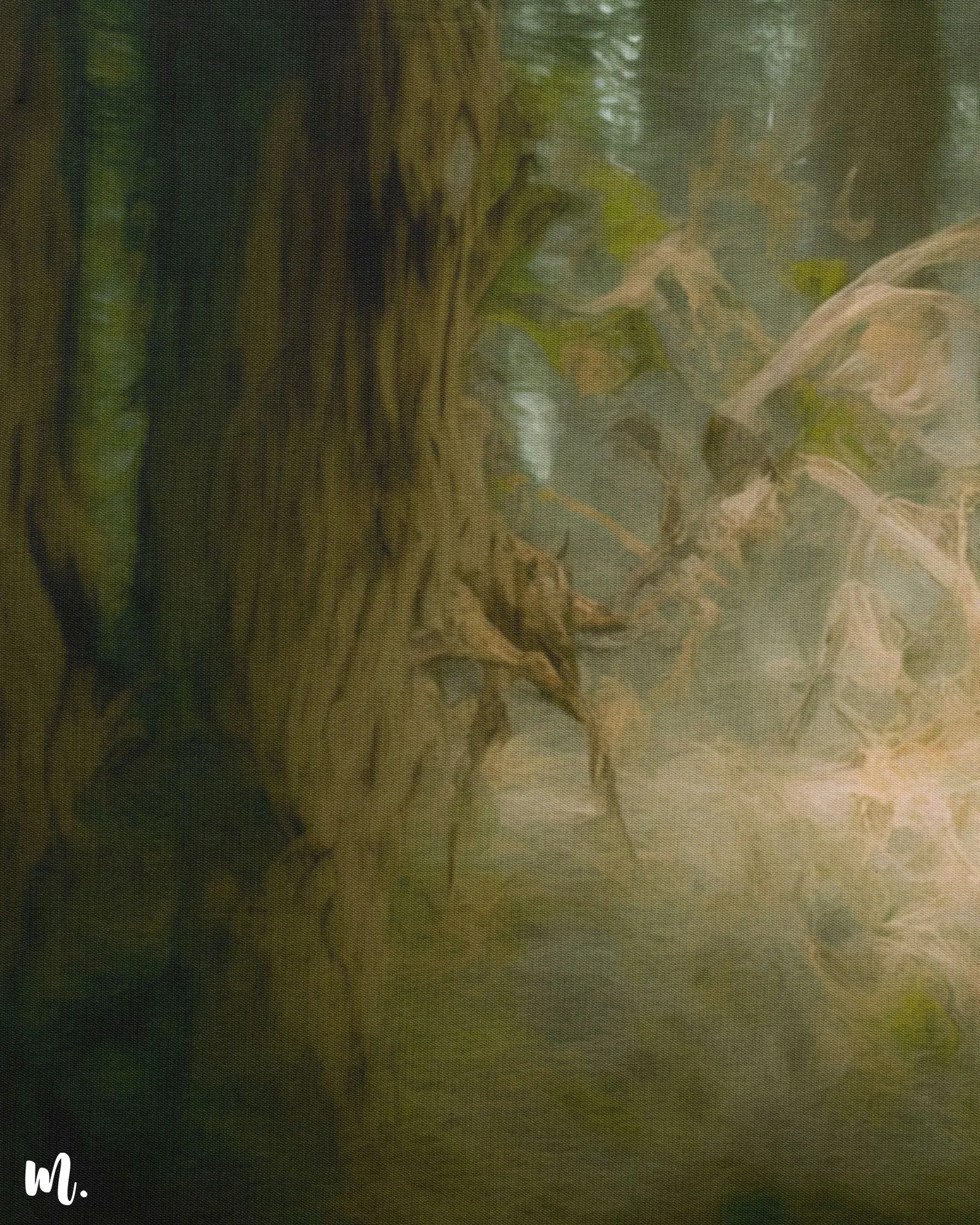 Ethereal forest path modern canvas art