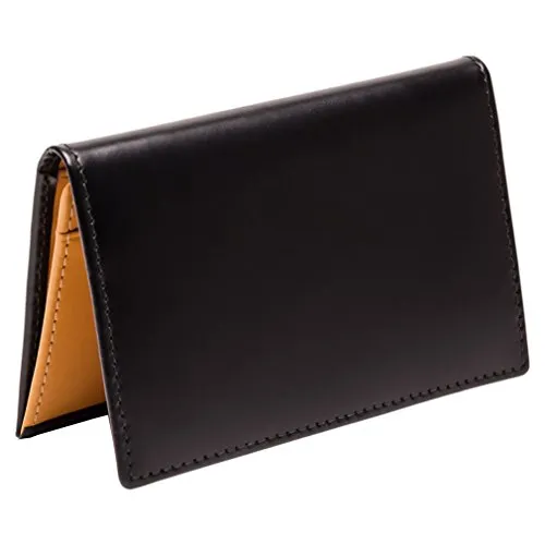 Ettinger Bridle Hide Small Wallet Black and London Tan 3 Slots Plus Billfold