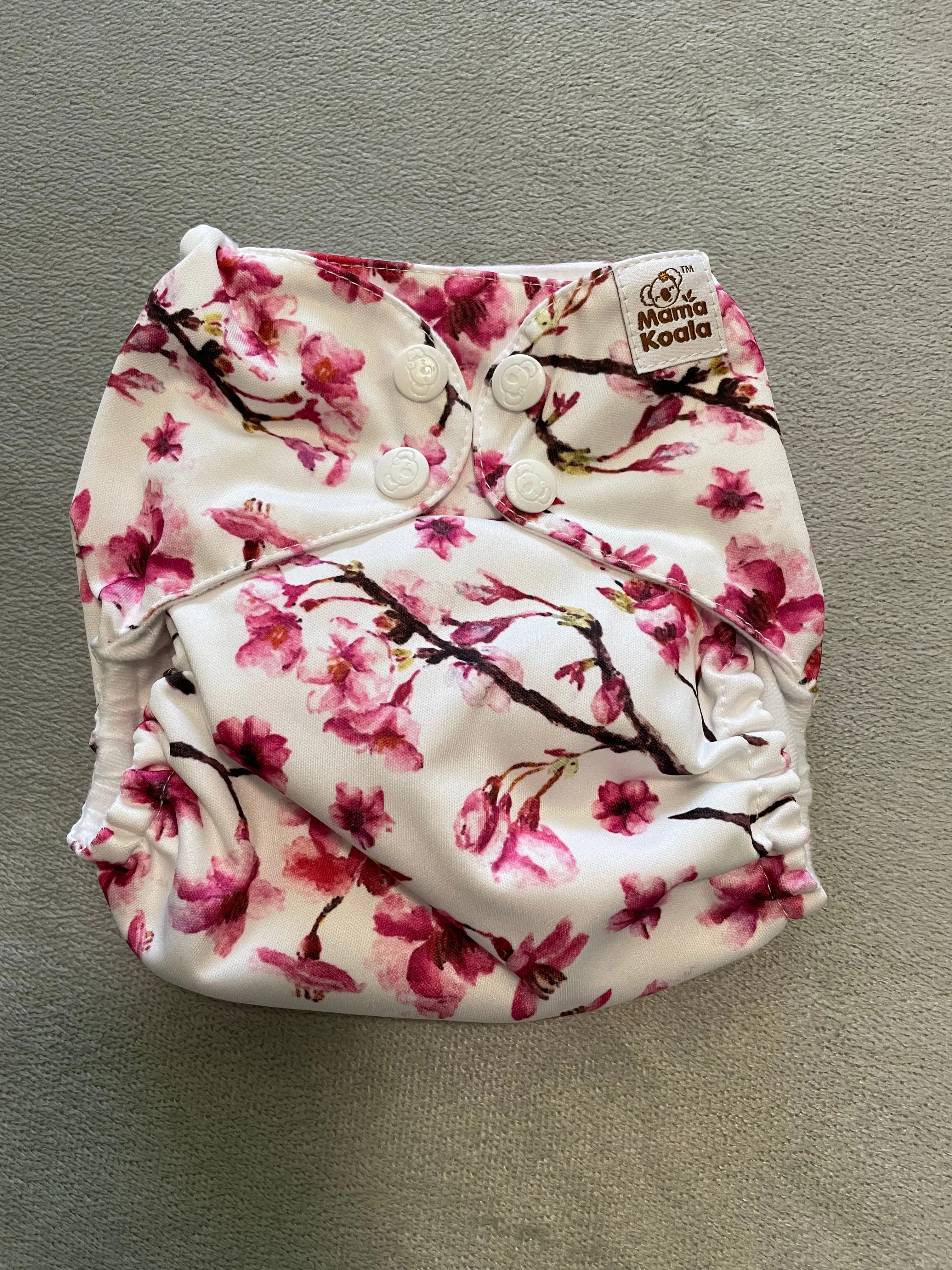 F171-Cherry Blossoms-Mama Koala Pocket Diaper 1.0