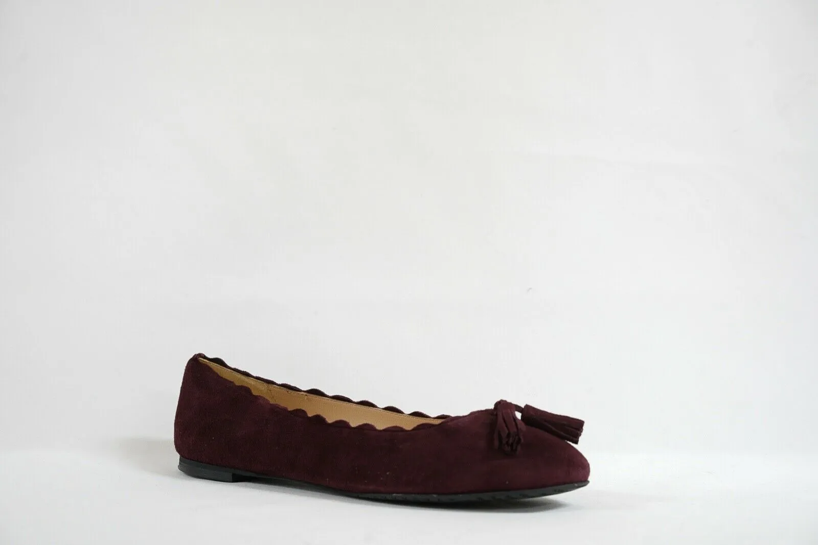 Fabio Rusconi Women's Suede Wine Tassle Flat Shoe F3771