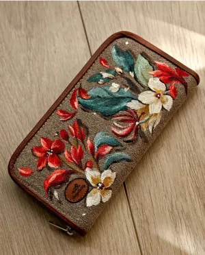 Fabric Wallets Flowers
