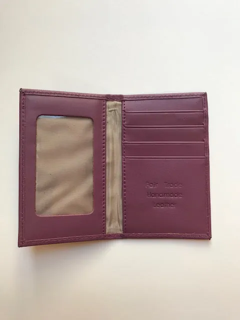 Fair Trade Leather Bi-Fold Card Wallet