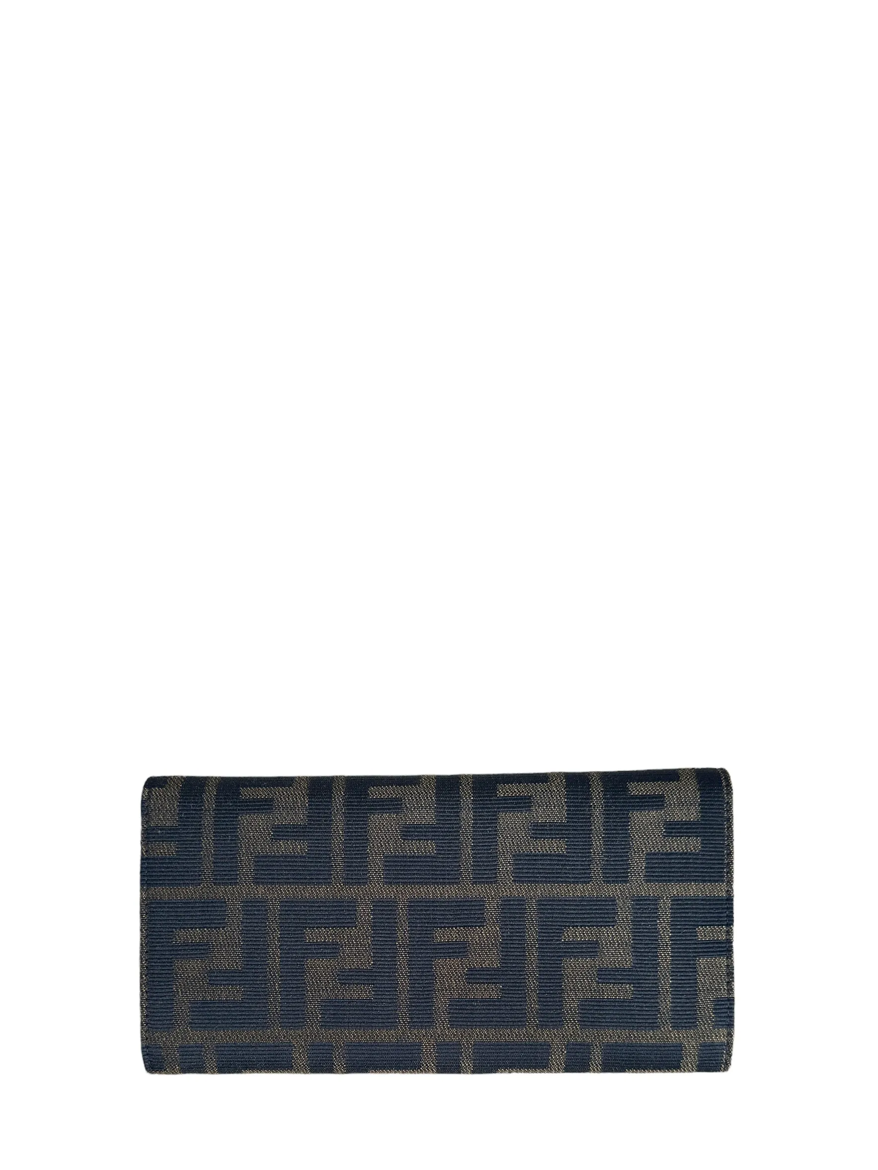 Fendi Canvas Tobacco Monogram Zucca Wallet