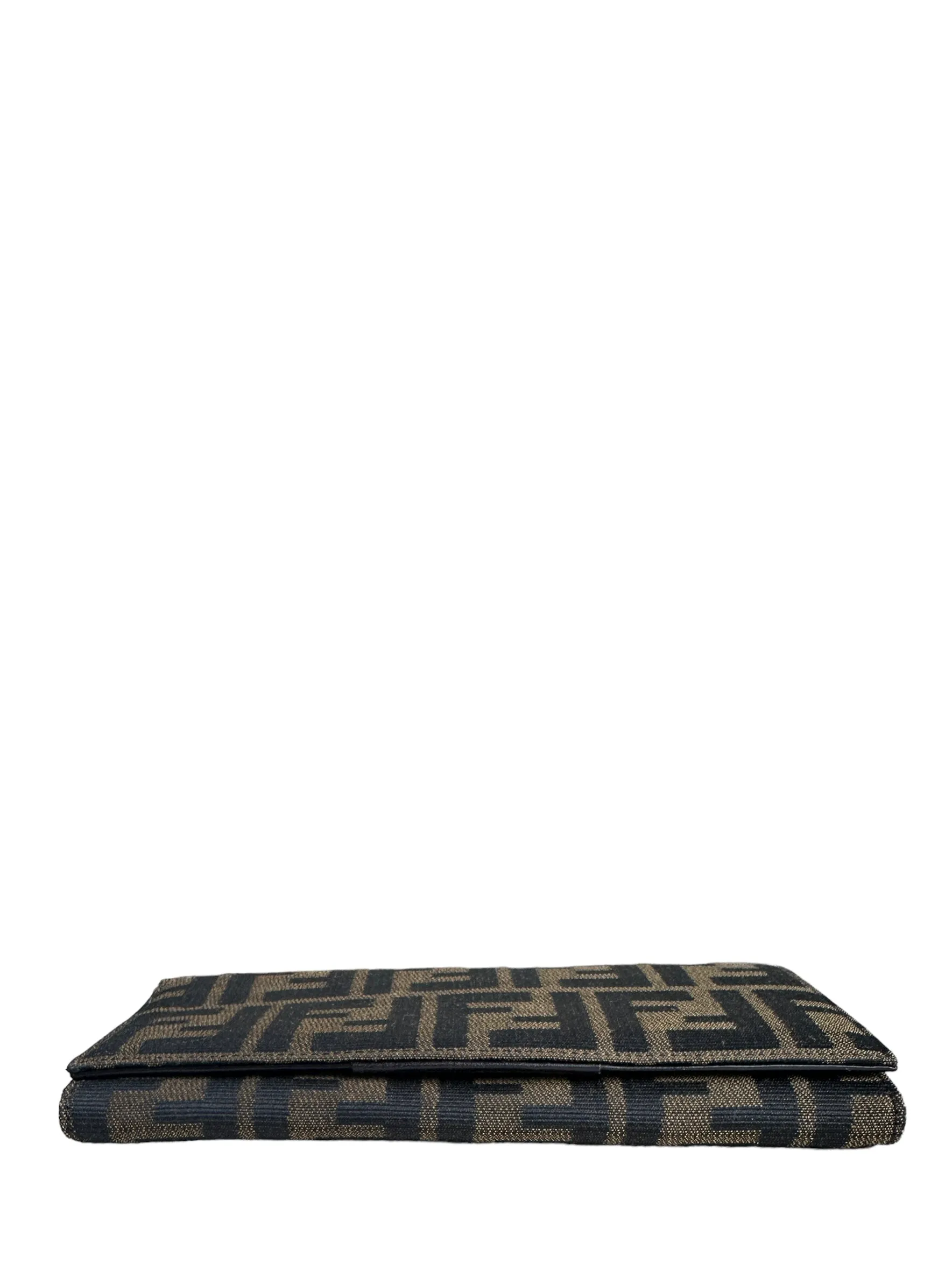 Fendi Canvas Tobacco Monogram Zucca Wallet