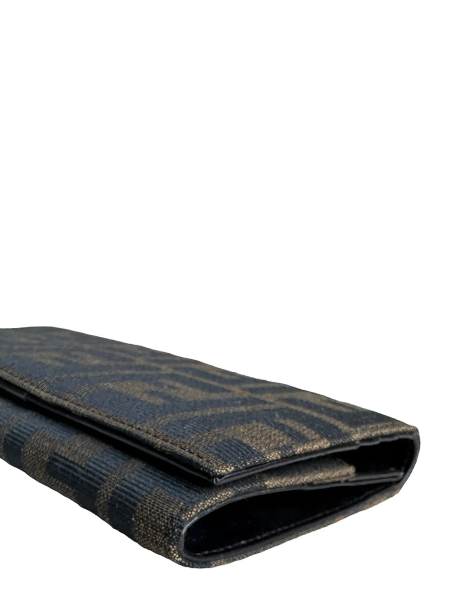 Fendi Canvas Tobacco Monogram Zucca Wallet