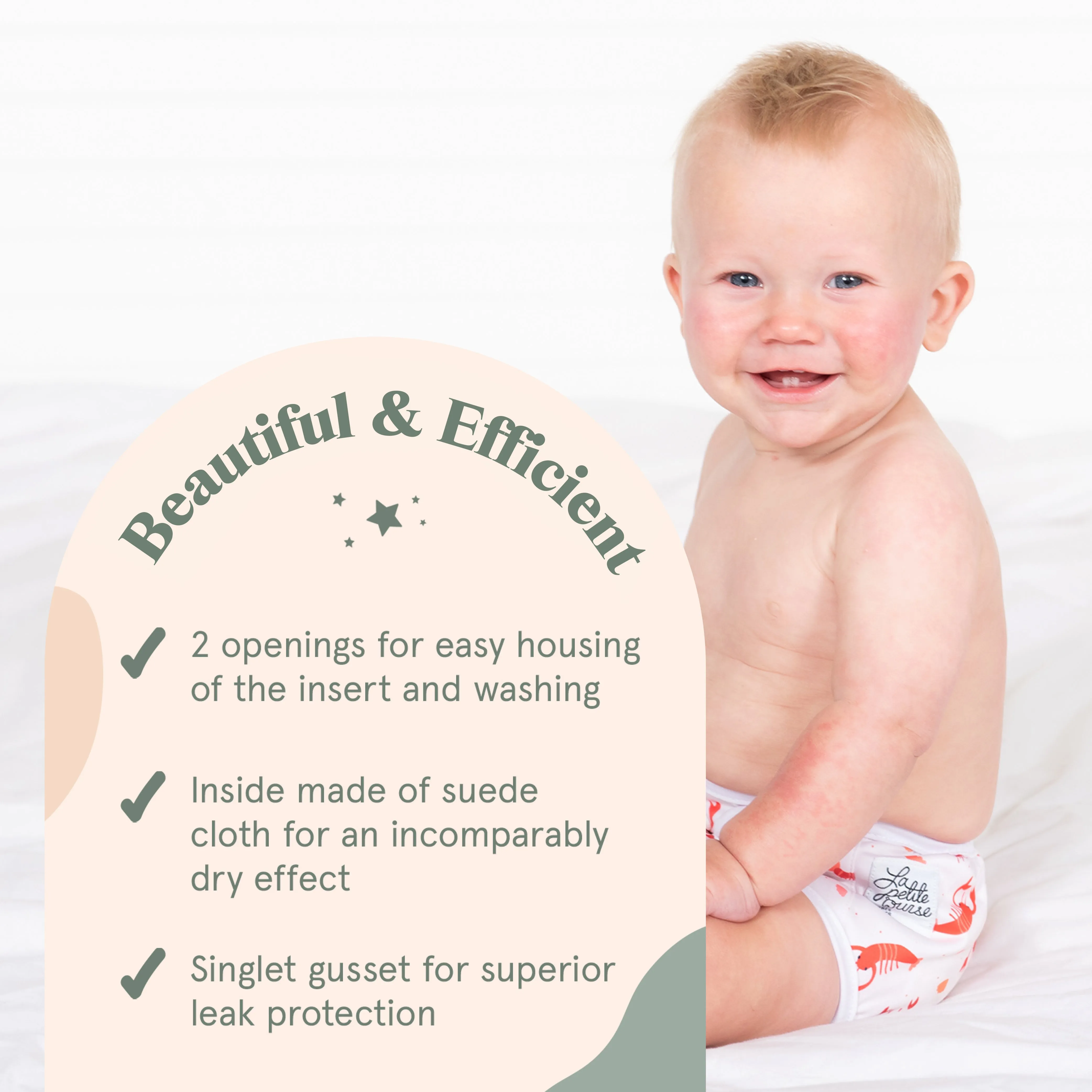 Fiesta - 4 pocket diapers, 1 wetbag