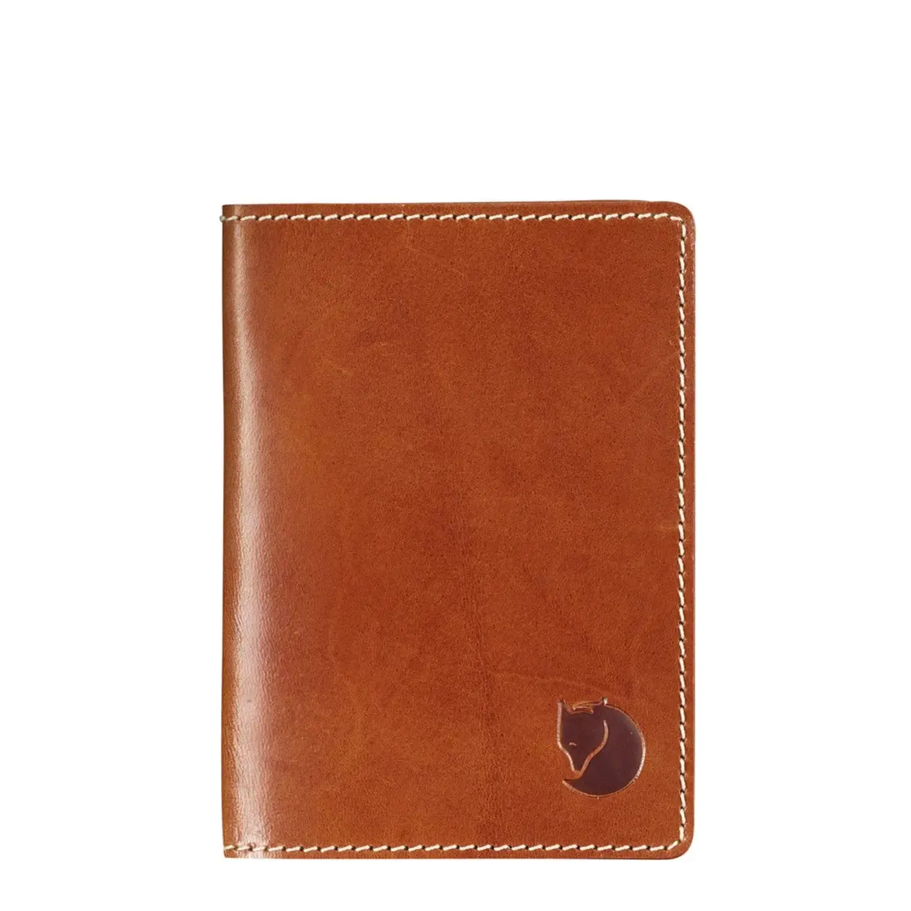 Fjallraven Leather Passport Cover Leather Cognac