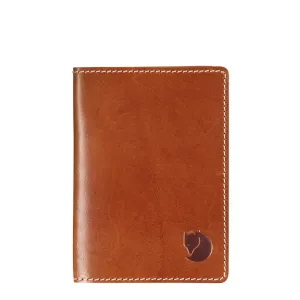 Fjallraven Leather Passport Cover Leather Cognac