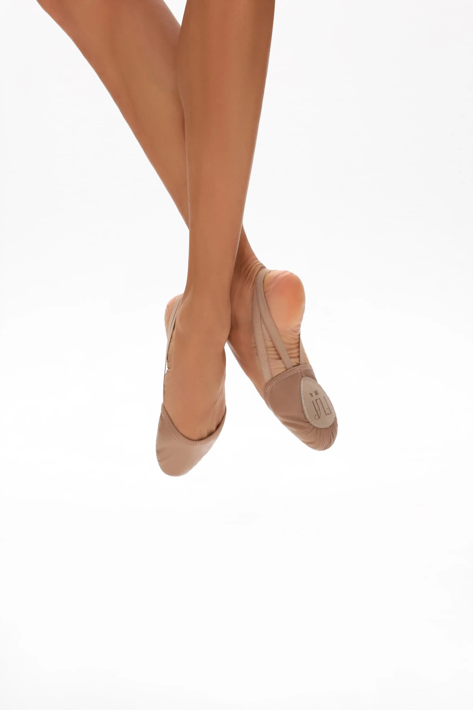Fla Leather Half-Sole Ballet Shoes