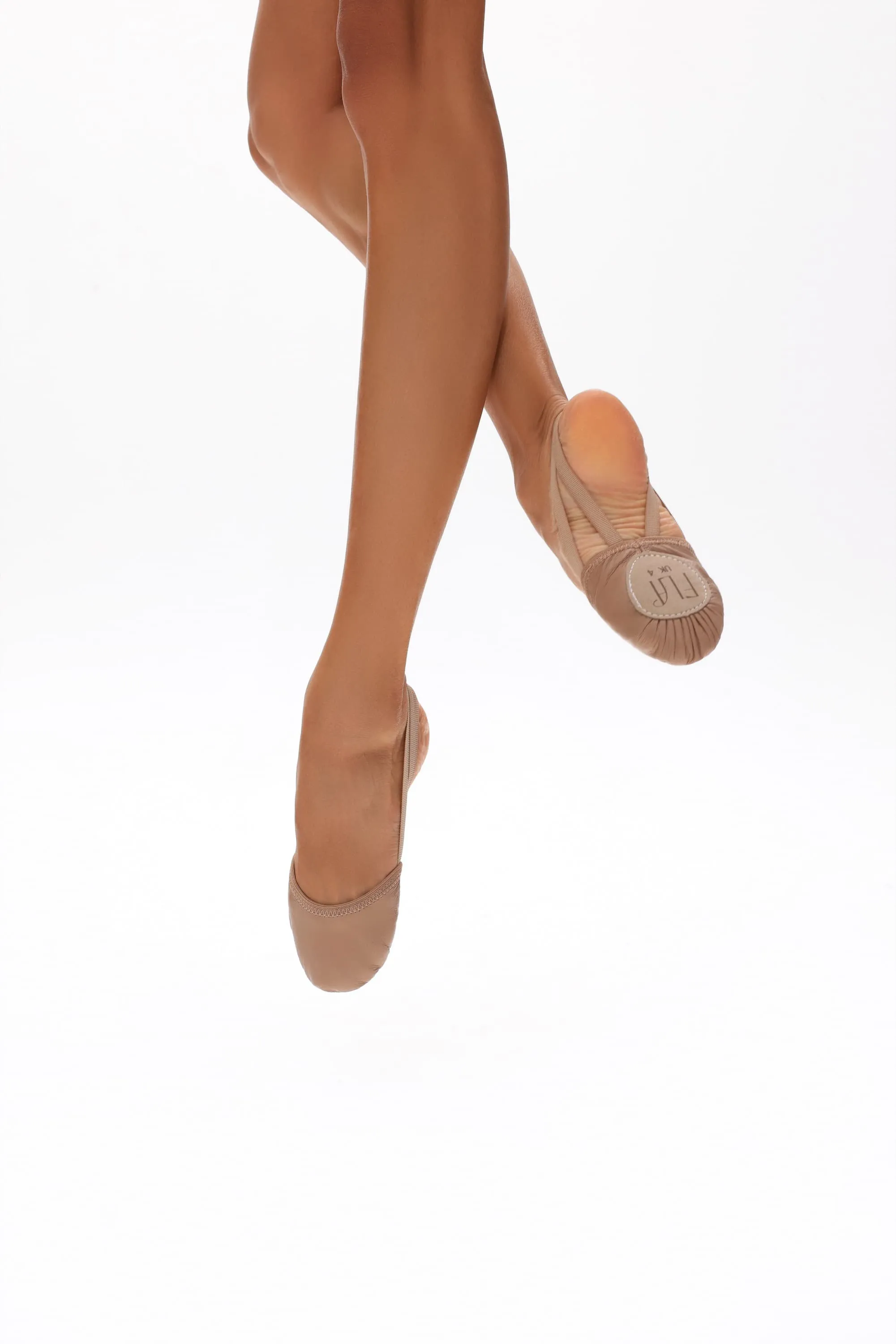 Fla Leather Half-Sole Ballet Shoes