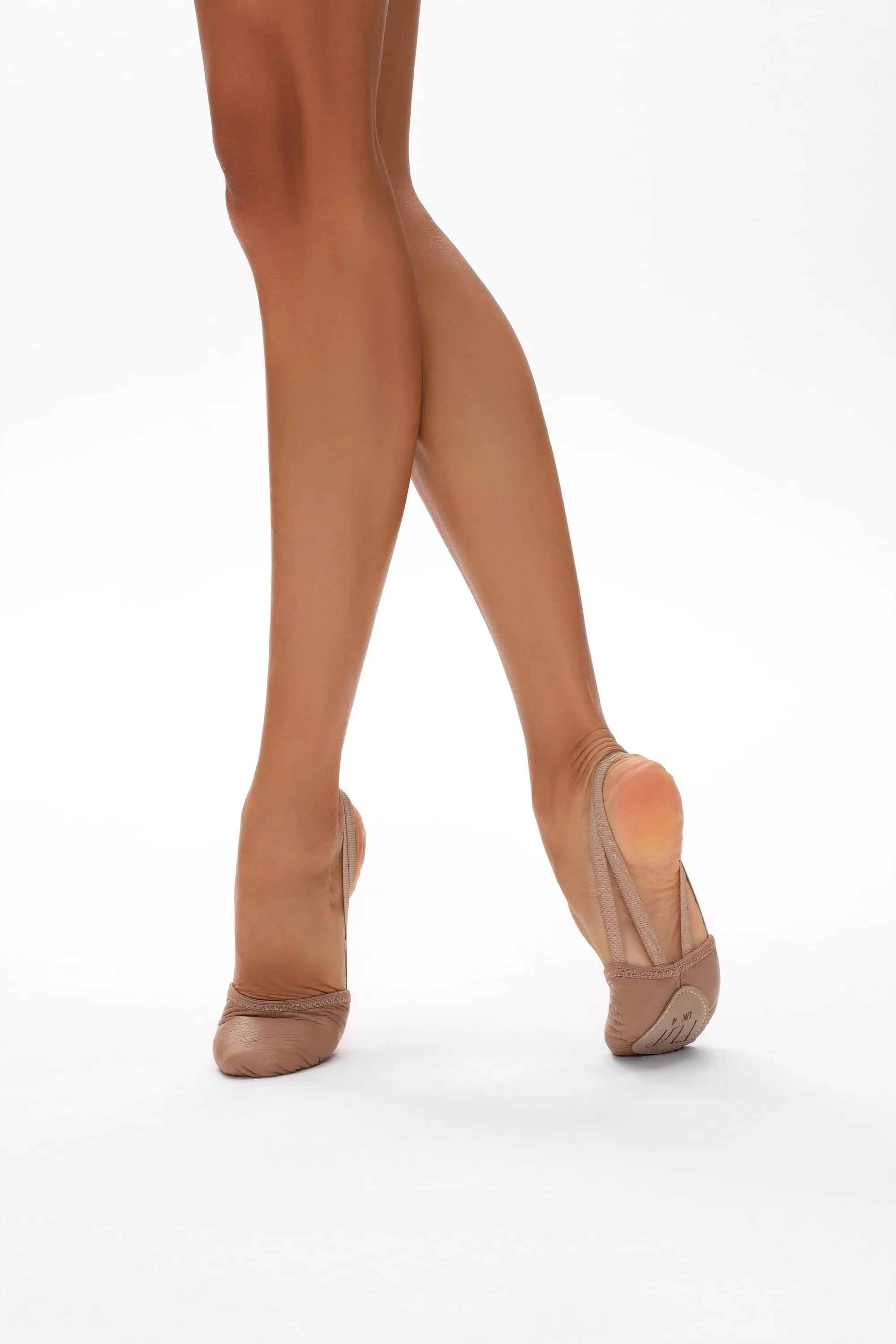 Fla Leather Half-Sole Ballet Shoes