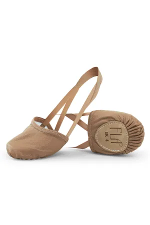 Fla Leather Half-Sole Ballet Shoes